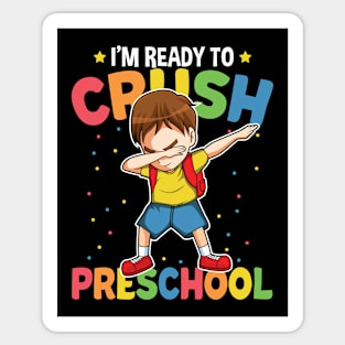 Dabbing Boy Back To School Gift For Preschool Kids Sticker